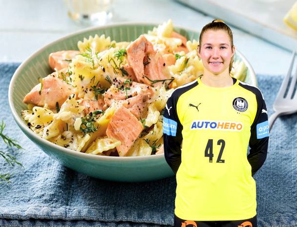 Schnelle Nudeln mit Lachs